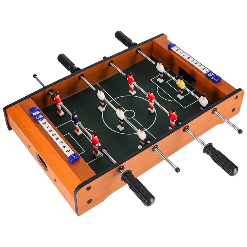 Mini stalo futbolas vaikams, rankinis, 2 žaidėjams, 12 figūrėlių