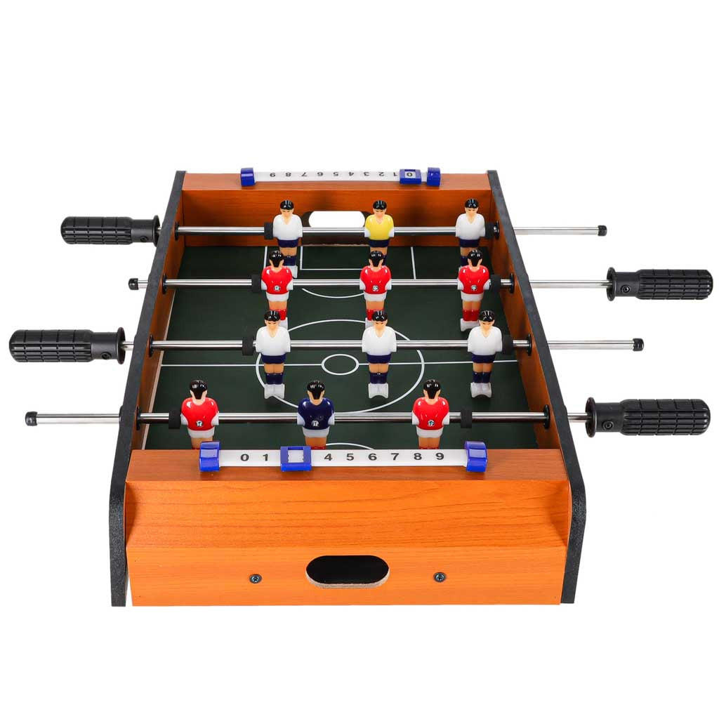 Mini stalo futbolas vaikams, rankinis, 2 žaidėjams, 12 figūrėlių