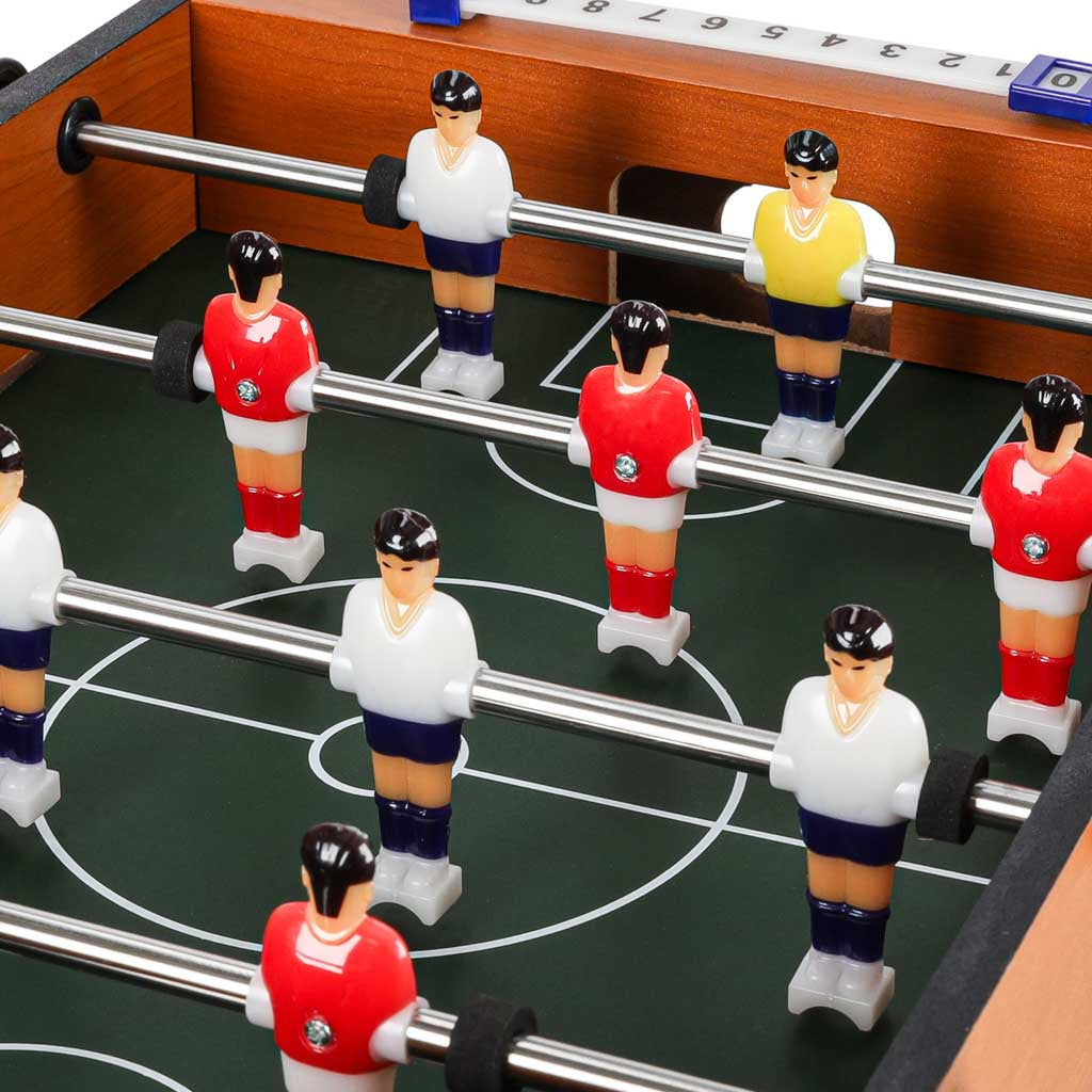 Mini stalo futbolas vaikams, rankinis, 2 žaidėjams, 12 figūrėlių
