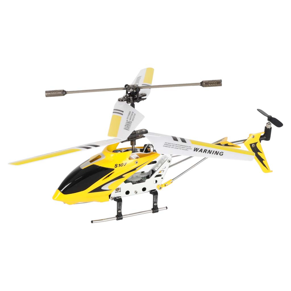 Radijo bangomis valdomas sraigtasparnis Syma S107G Metal Series, geltonas