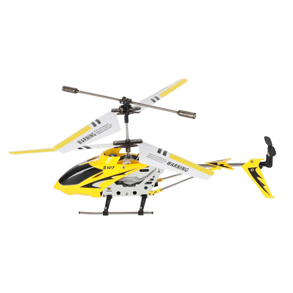 Radijo bangomis valdomas sraigtasparnis Syma S107G Metal Series, geltonas