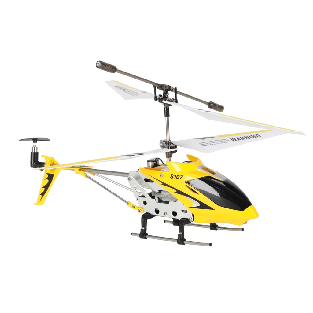 Radijo bangomis valdomas sraigtasparnis Syma S107G Metal Series, geltonas