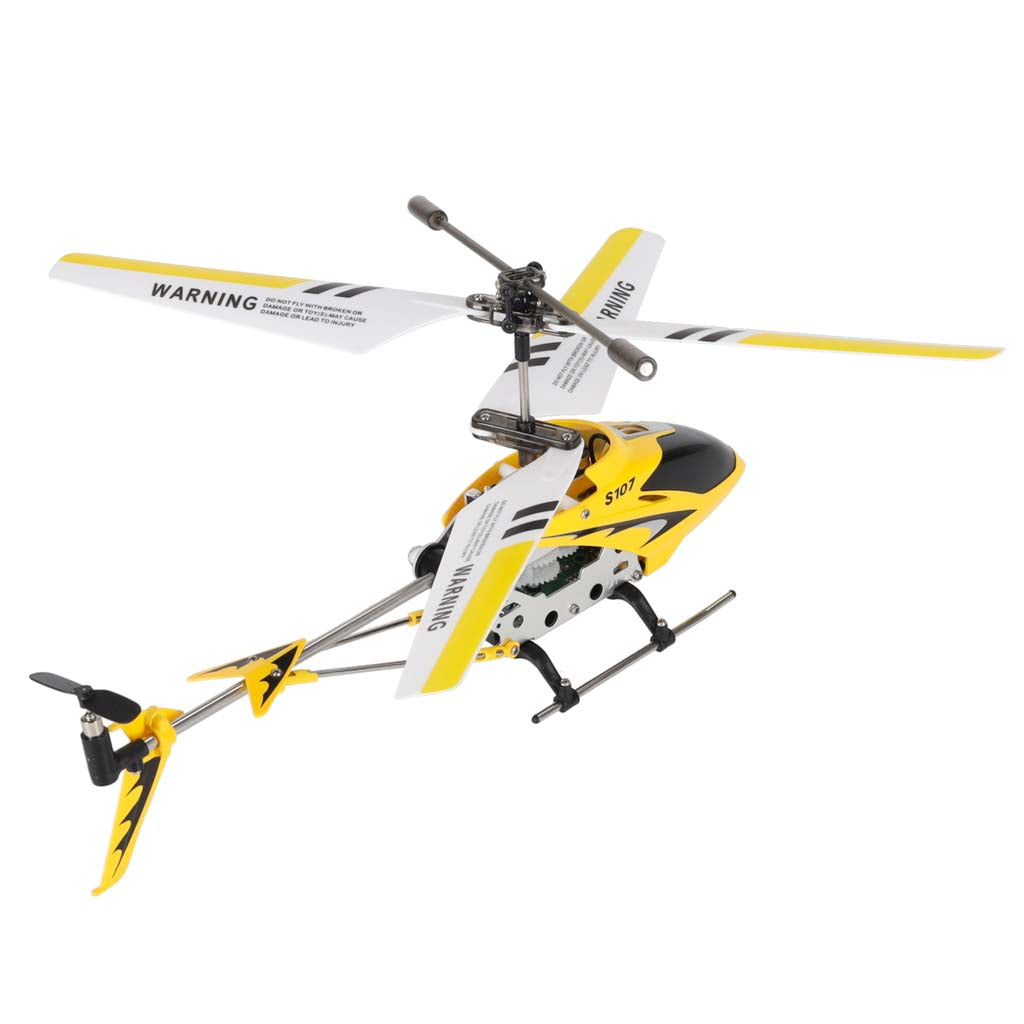 Radijo bangomis valdomas sraigtasparnis Syma S107G Metal Series, geltonas