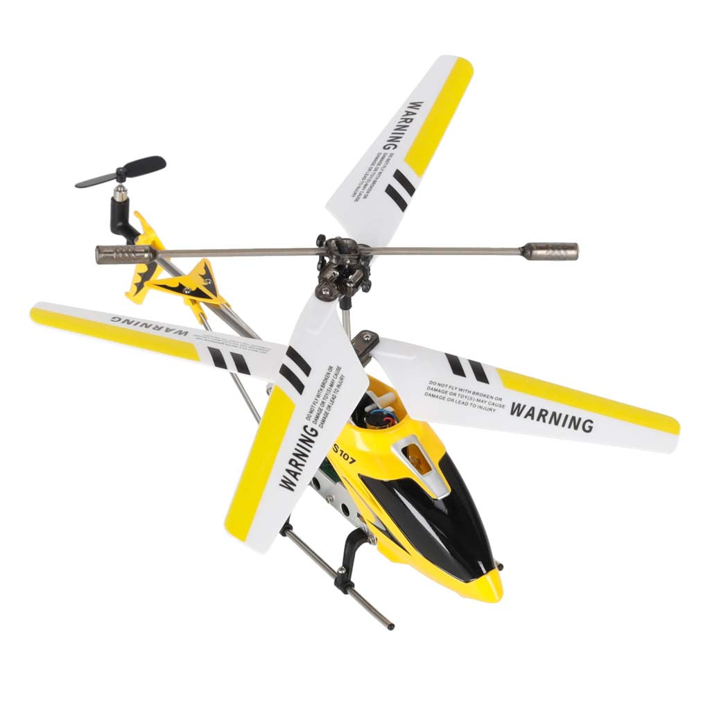 Radijo bangomis valdomas sraigtasparnis Syma S107G Metal Series, geltonas
