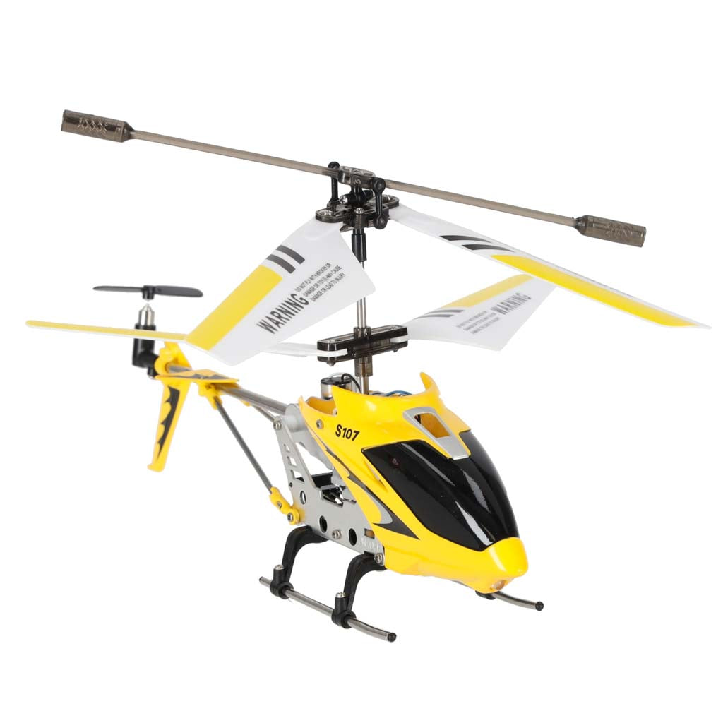 Radijo bangomis valdomas sraigtasparnis Syma S107G Metal Series, geltonas