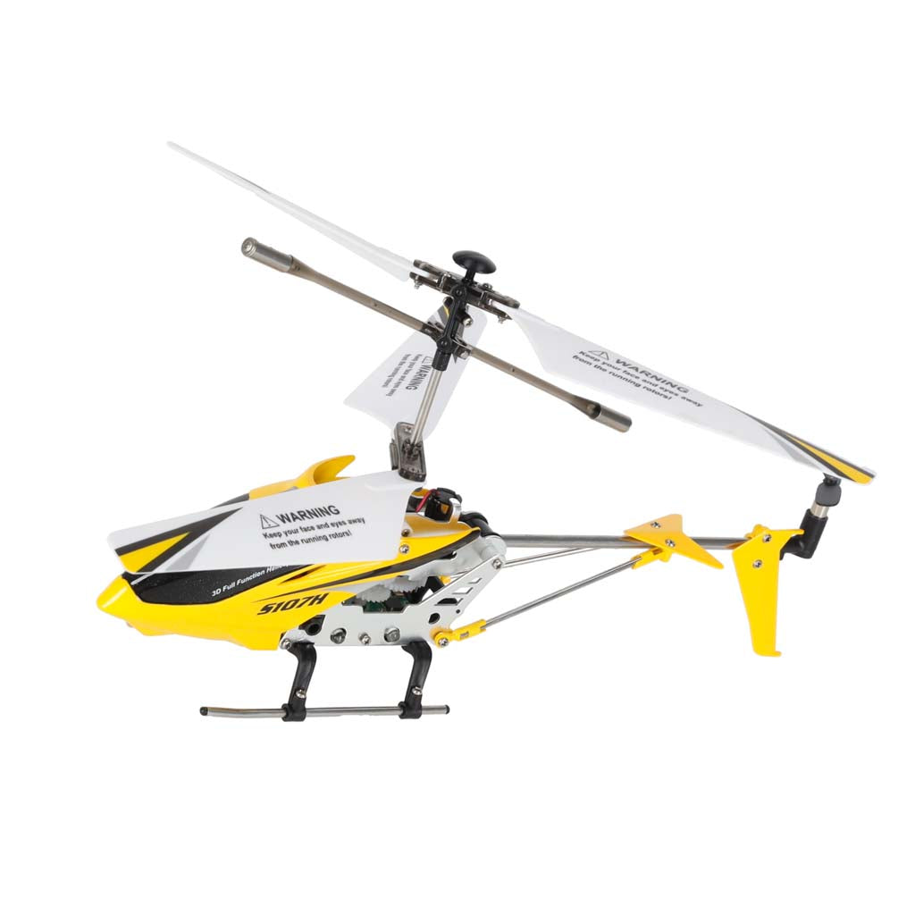 SYMA S107H 2.4GHz RTF nuotoliniu būdu valdomas RC sraigtasparnis, geltonas