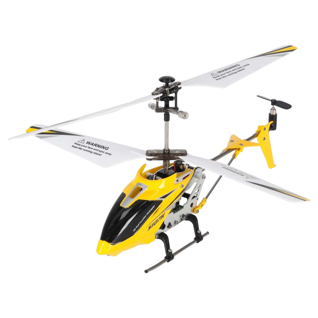 SYMA S107H 2.4GHz RTF nuotoliniu būdu valdomas RC sraigtasparnis, geltonas
