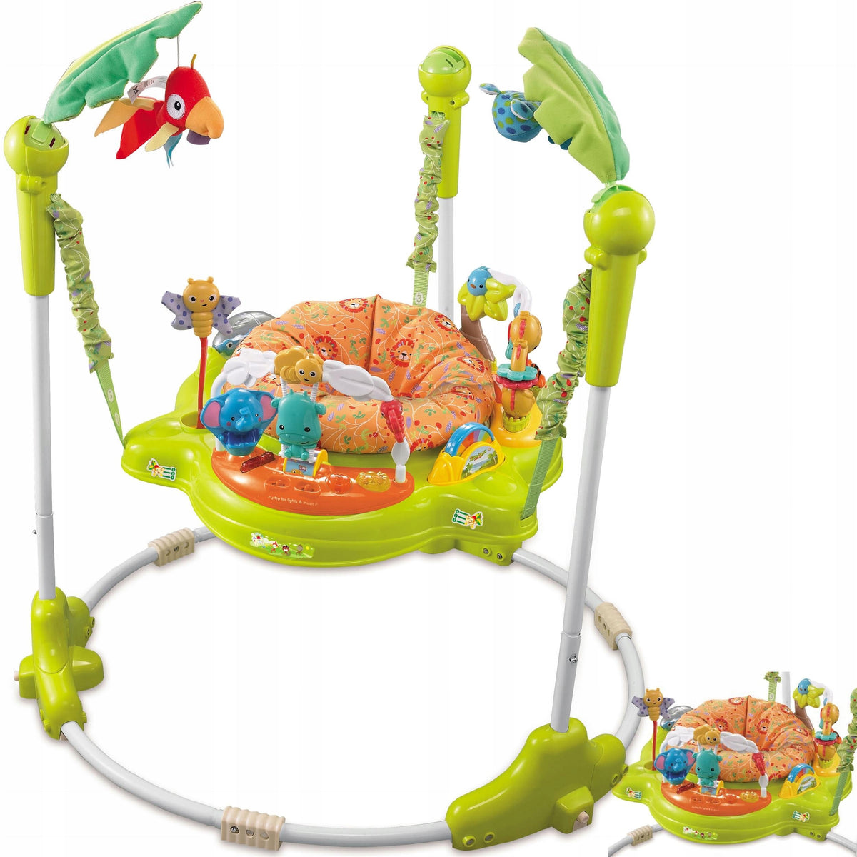Interaktyvus vaikiškas šokliukas Jumperoo Matadi, žalias – pagrindinis vaizdas