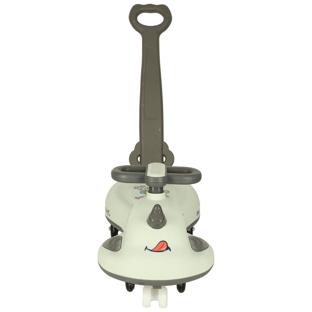 Gravitacinis paspiriamasis paspirtukas Swing FIX S1 su LED ratukais ir rankena, pilkas, maks. 65 kg