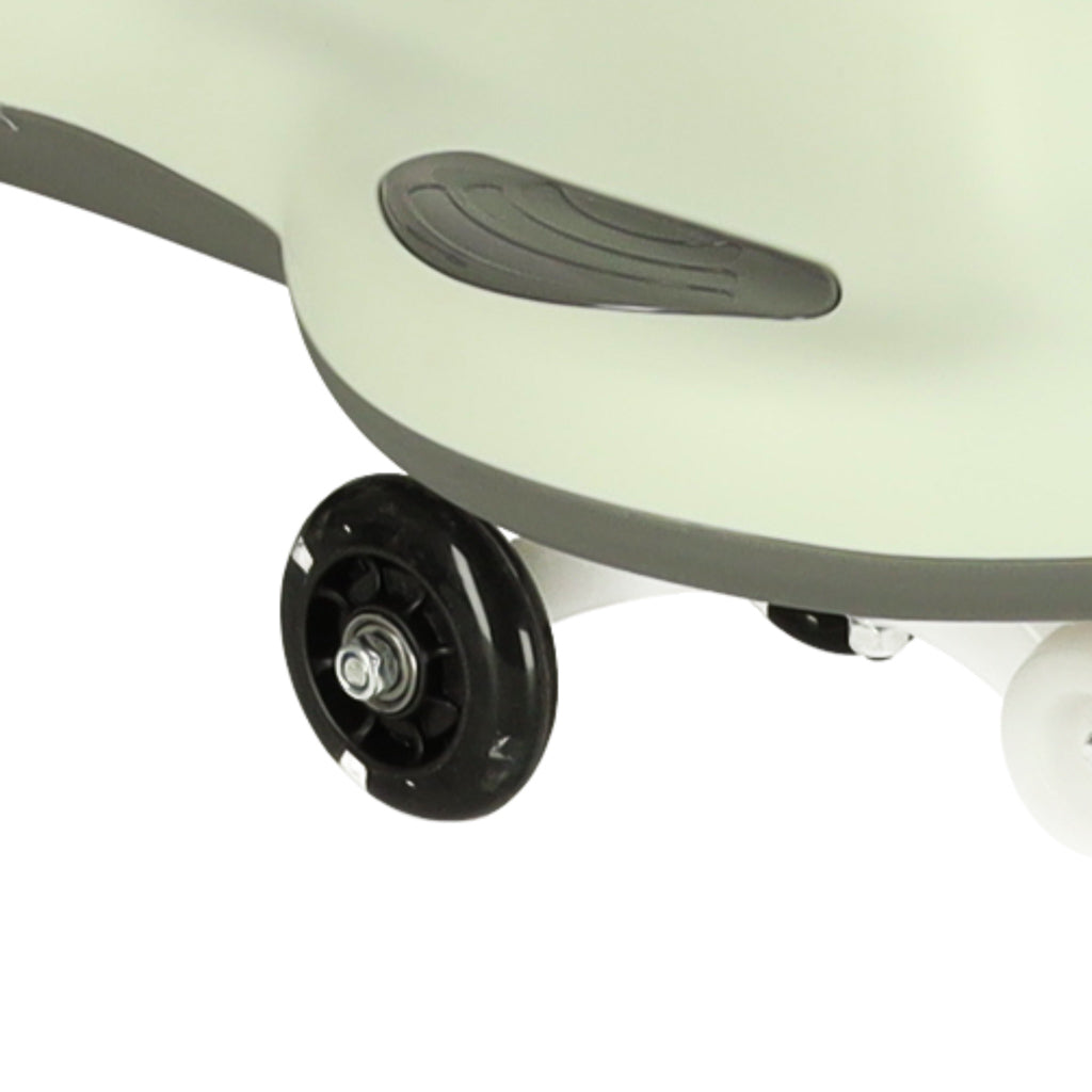 Gravitacinis paspiriamasis paspirtukas Swing FIX S1 su LED ratukais ir rankena, pilkas, maks. 65 kg