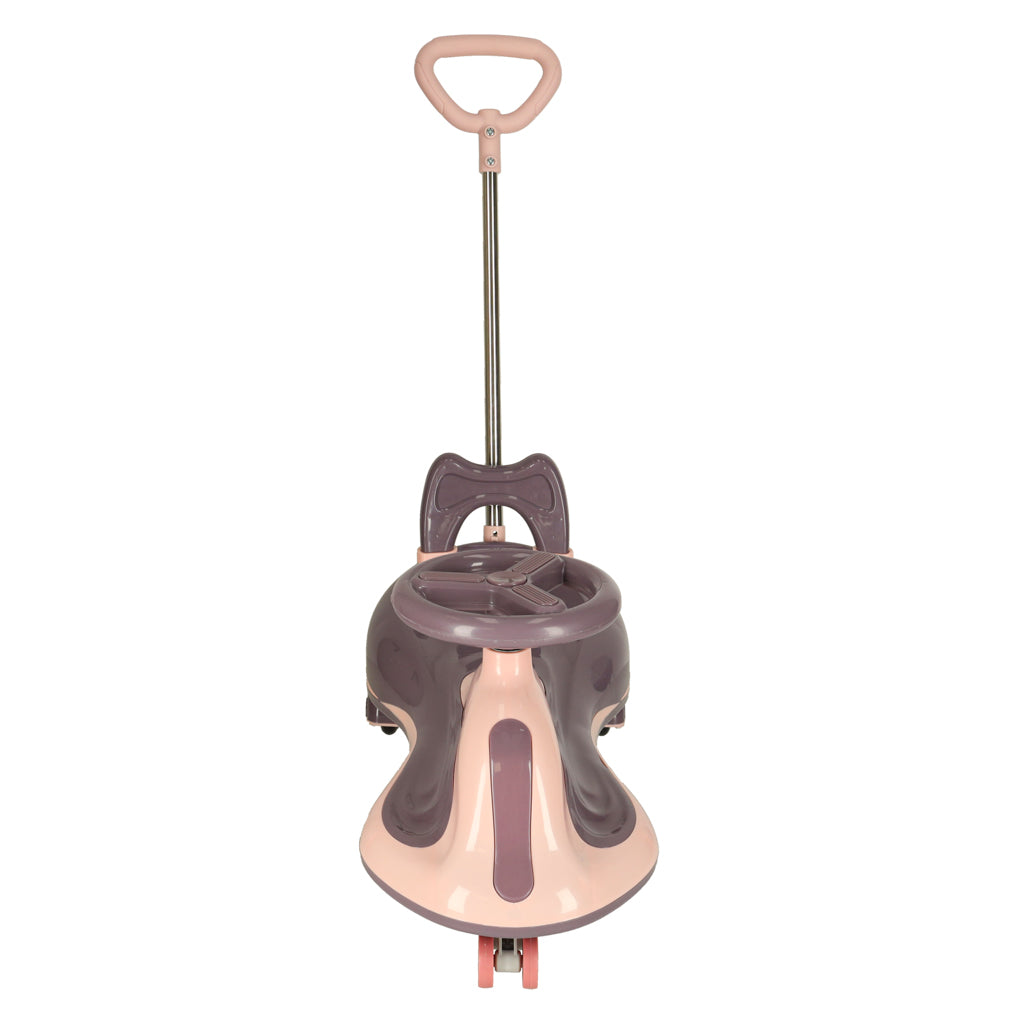 Gravitacinė paspiriama mašinėlė LED Swing FIX S2, motorolerio tipo, su stūmimo rankena, violetinė, maks. 100 kg