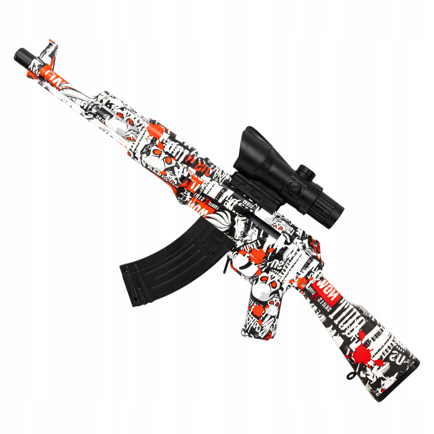 Automatinis šautuvas su gelinėmis kulkomis, dviem šaudymo režimais ir pilnu priedų komplektu - vaizdas 6