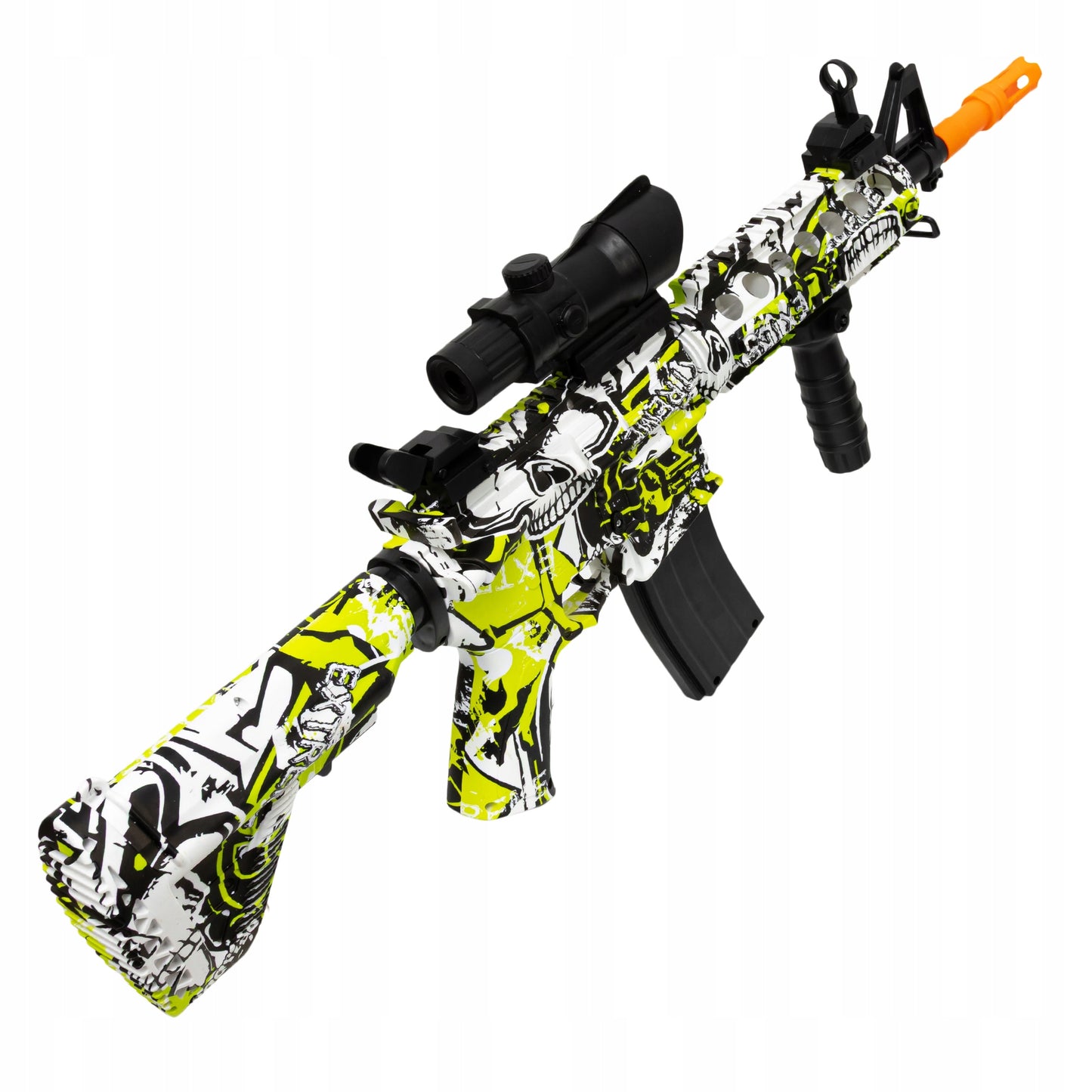 Automatinis pistoletas su gelinėmis kulkomis, dviem šaudymo režimais ir akumuliatoriumi - vaizdas 4