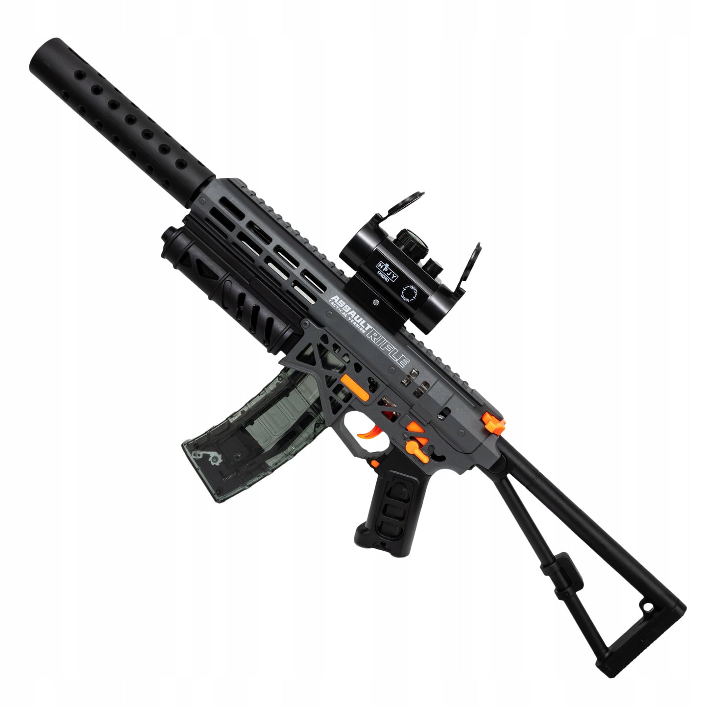 Automatinis pistoletas su gelinėmis kulkomis - didelis žaidimo rinkinys, 70 cm ilgio - vaizdas 8