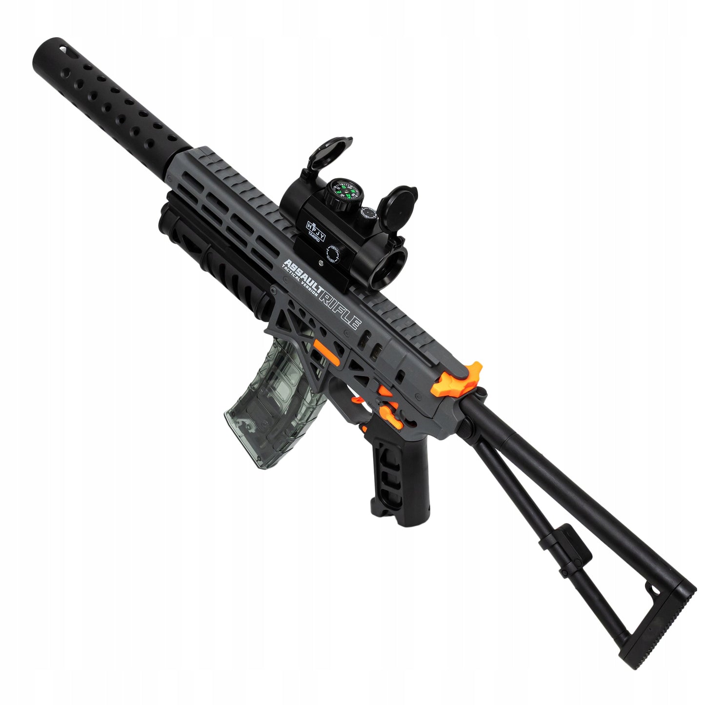 Automatinis pistoletas su gelinėmis kulkomis - didelis žaidimo rinkinys, 70 cm ilgio - vaizdas 9