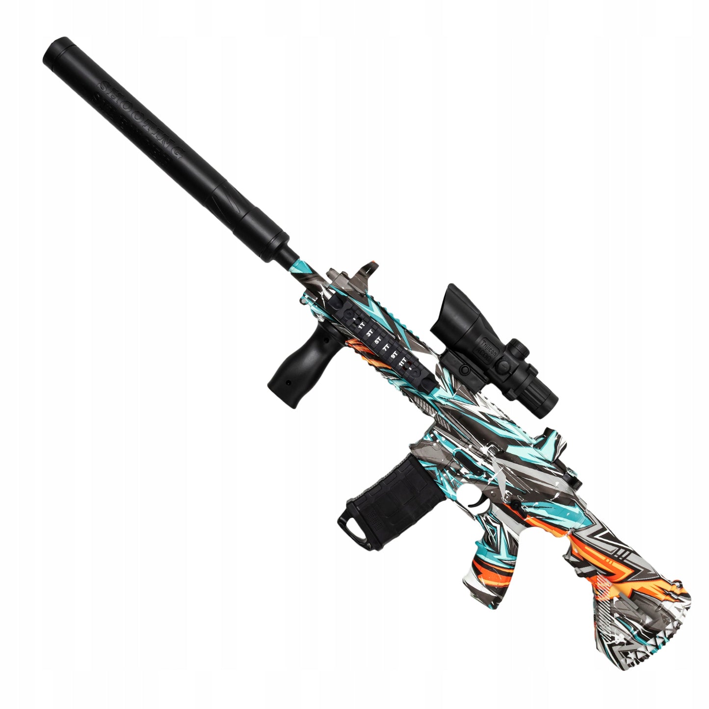 Automatinis pistoletas su gelinėmis kulkomis, dviem šaudymo režimais ir taikikliu - pagrindinis vaizdas