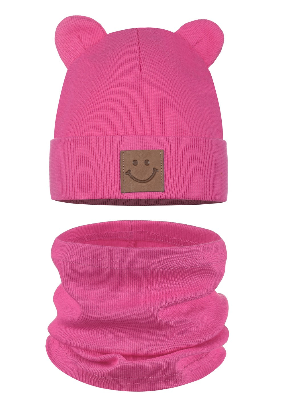 Rudens kepurės ir šaliko komplektas, 95% medvilnė, rožinis, Majka prekės ženklas – vaizdas 8