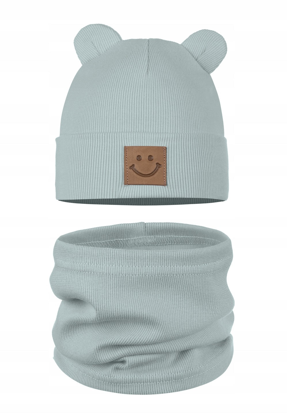 Rudens kepurės ir šaliko komplektas, 95% medvilnė, žalias, Majka prekės ženklas – vaizdas 5