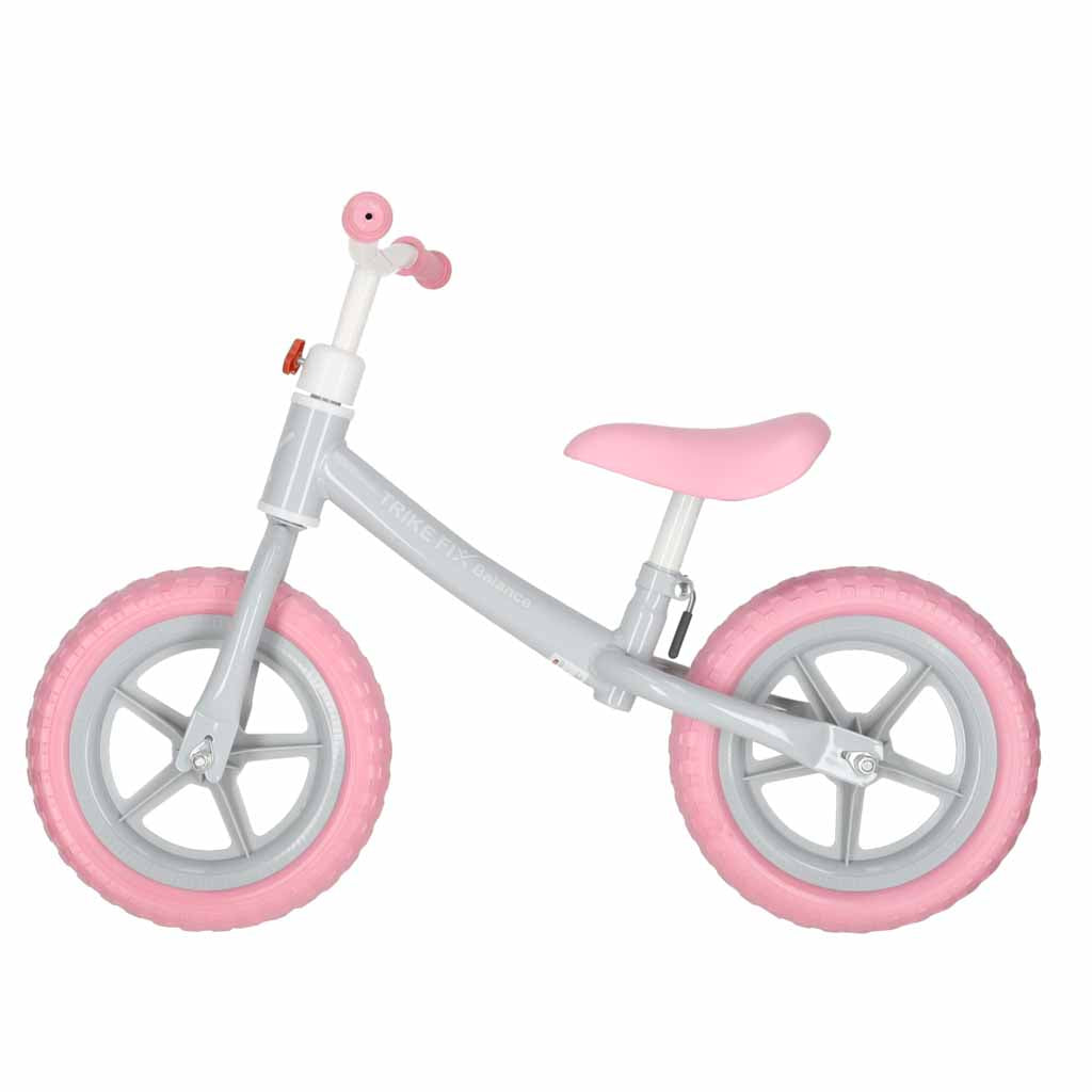Balansinis dviratukis Trike Fix Balance su krepšeliu, rožinis, nuo 2 m.