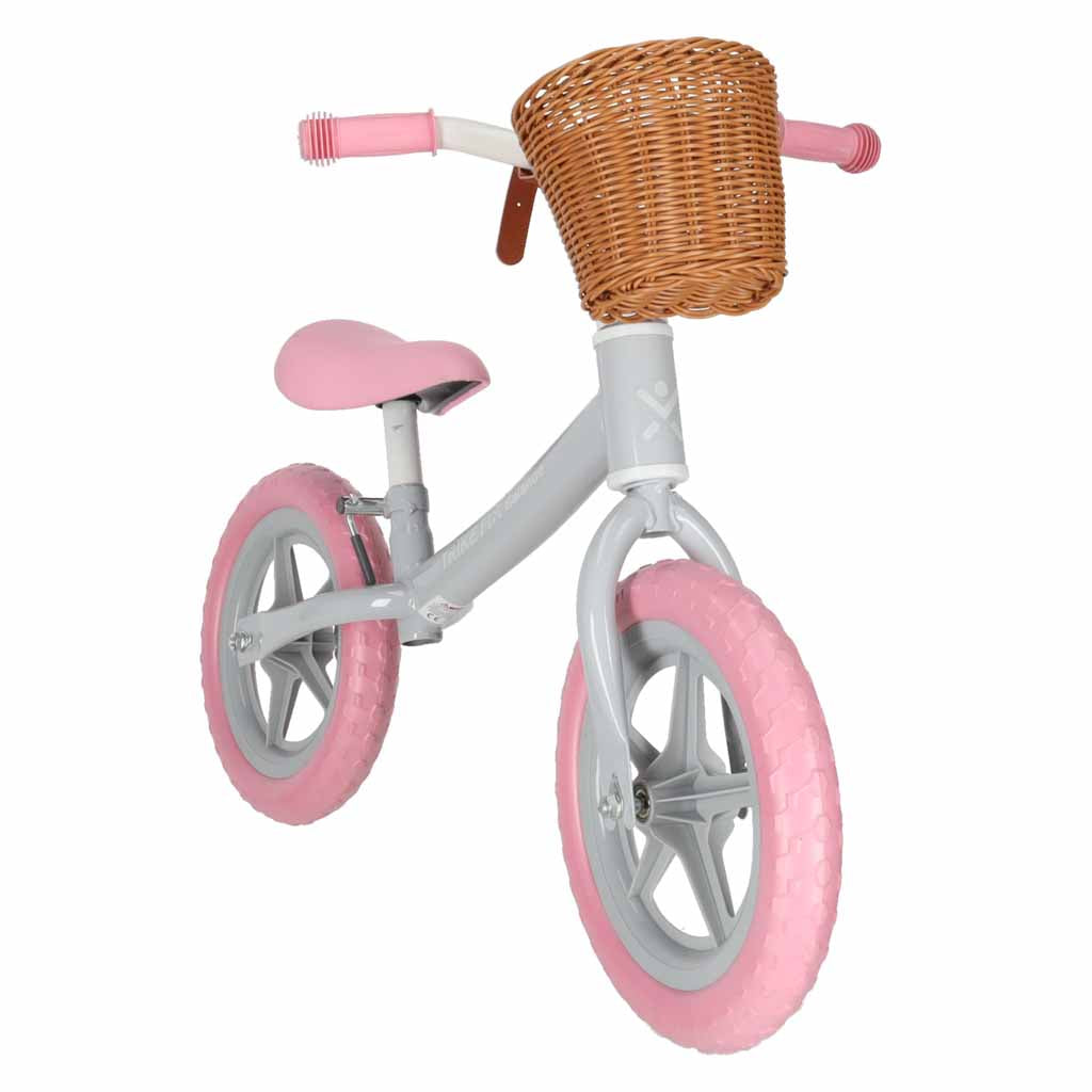 Balansinis dviratukis Trike Fix Balance su krepšeliu, rožinis, nuo 2 m.