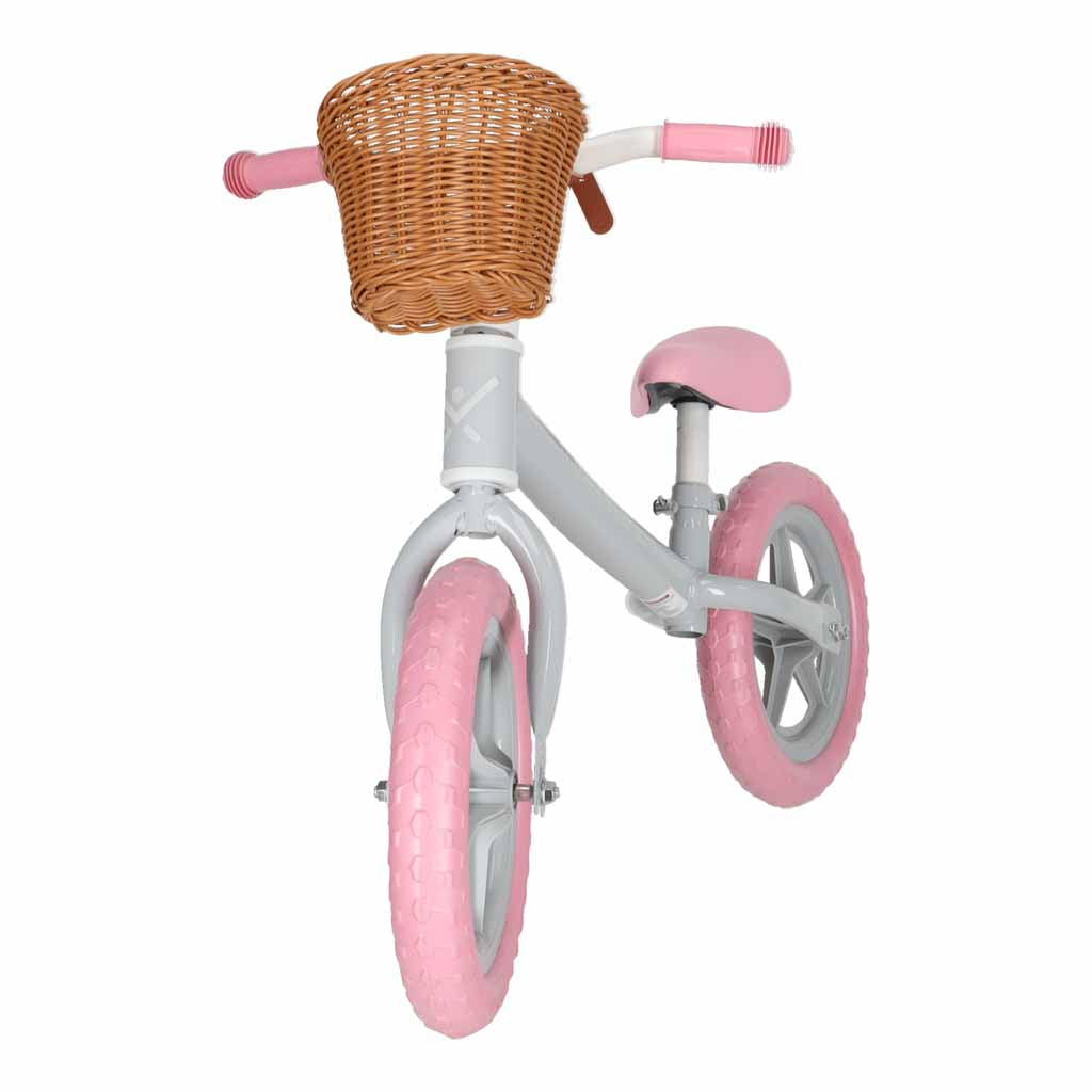 Balansinis dviratukis Trike Fix Balance su krepšeliu, rožinis, nuo 2 m.