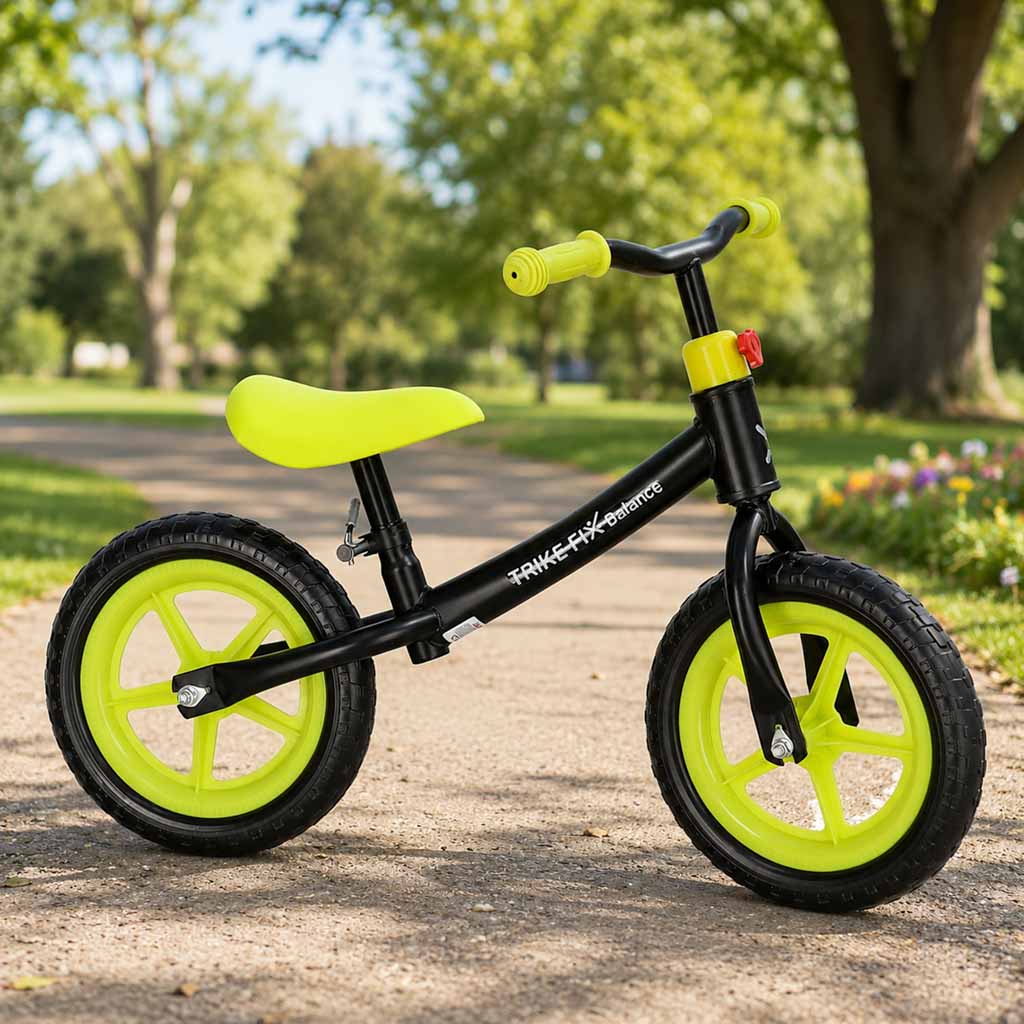 Balansinis dviratukis Trike Fix Balance, juodas su geltona, nuo 2 m.