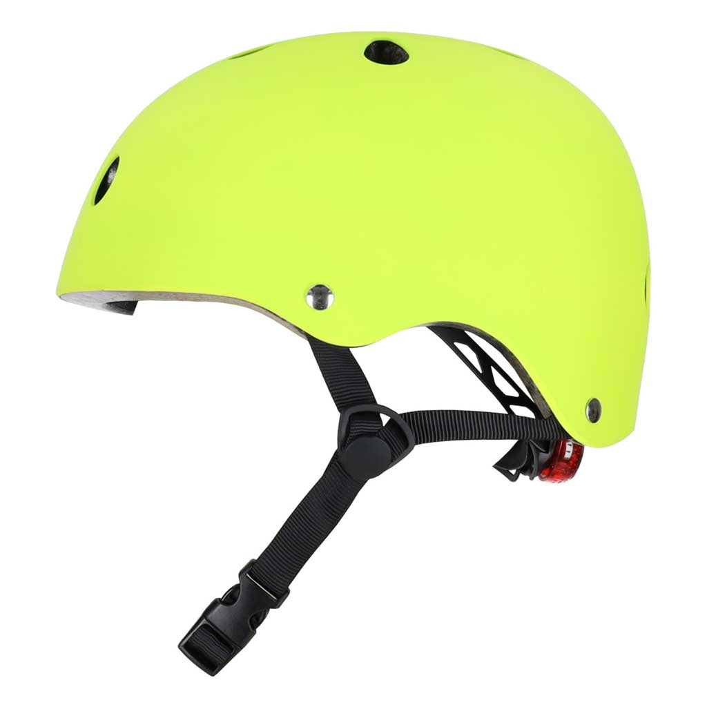 Šviesiai žalias reguliuojamas vaikiškas šalmas Trike Fix su LED, S 48-54 cm