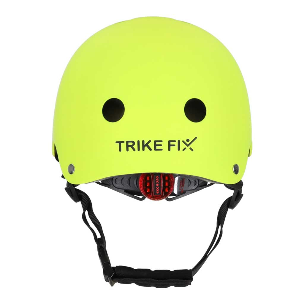 Šviesiai žalias reguliuojamas vaikiškas šalmas Trike Fix su LED, S 48-54 cm
