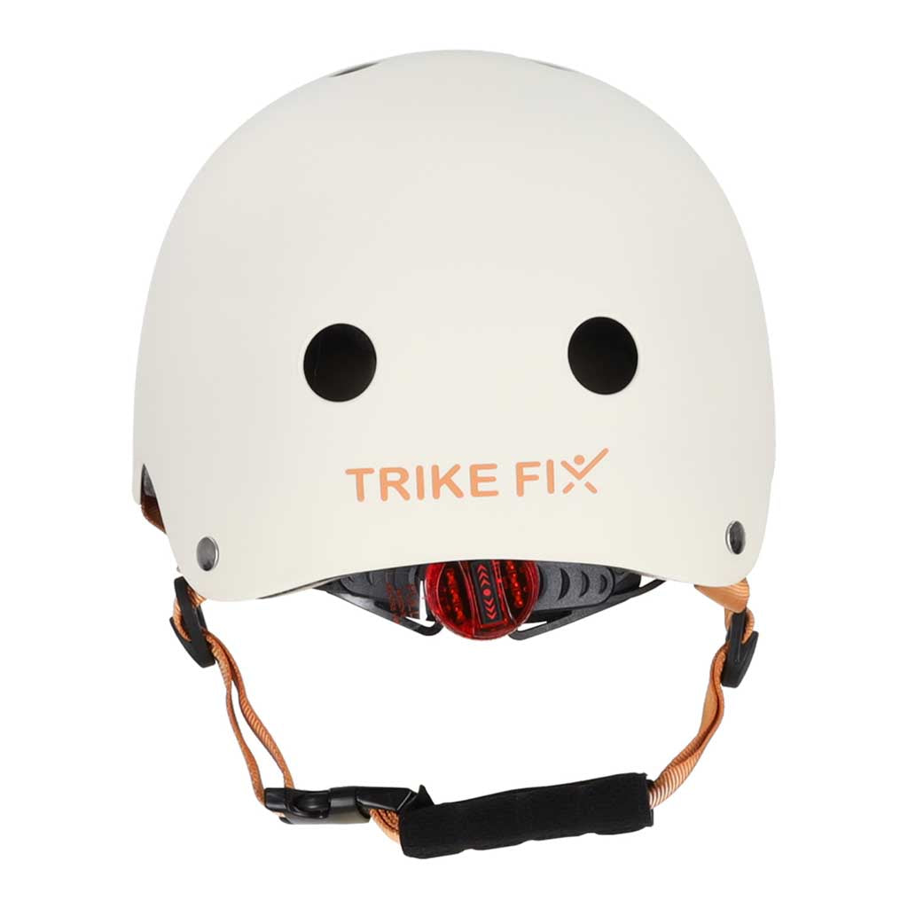 Reguliuojamas vaikiškas šalmas Trike Fix su LED, S 48-54 cm, smėlio spalvos
