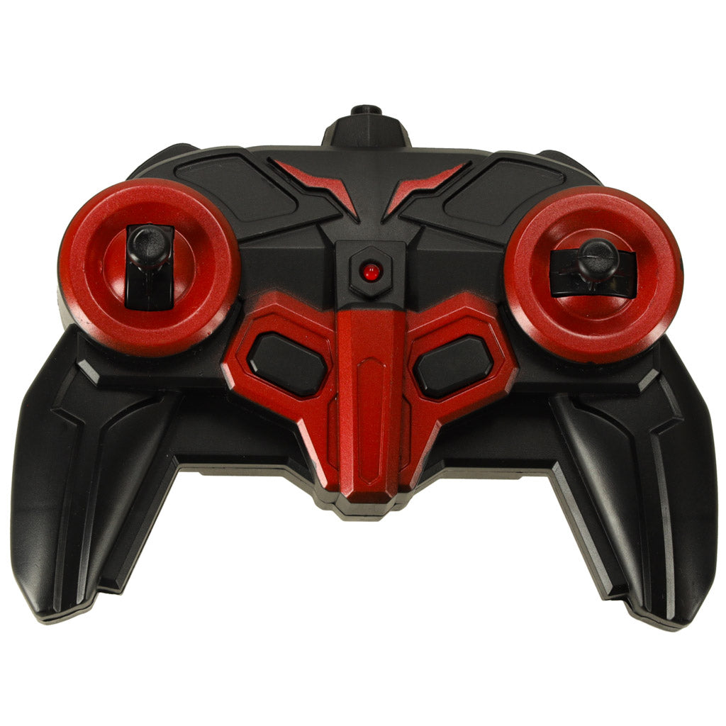 Mėlynas nuotoliniu būdu valdomas transformuojamas robotas-mašina Transformer Revolt Transforming Robot Racer