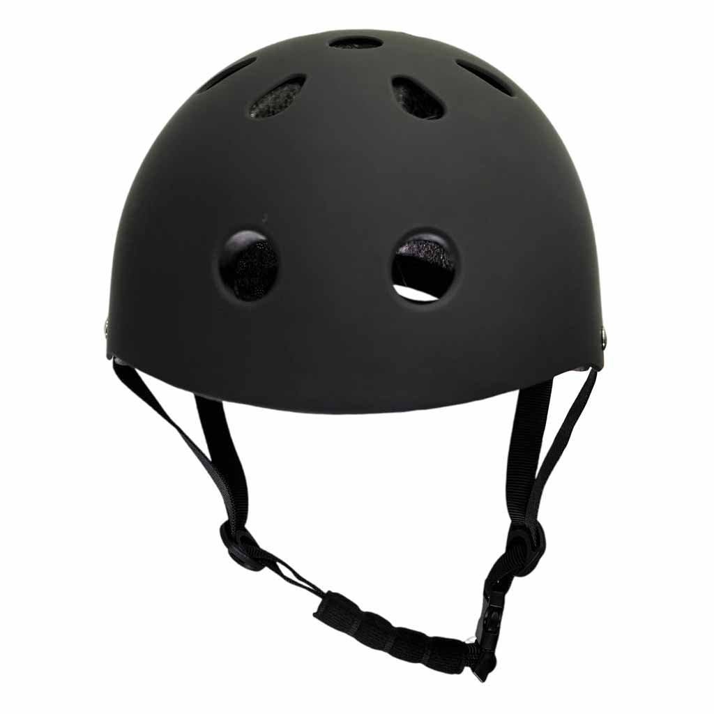 Juodas vaikiškas dviratininko šalmas Trike Fix su LED žibintu, M 55-58 cm
