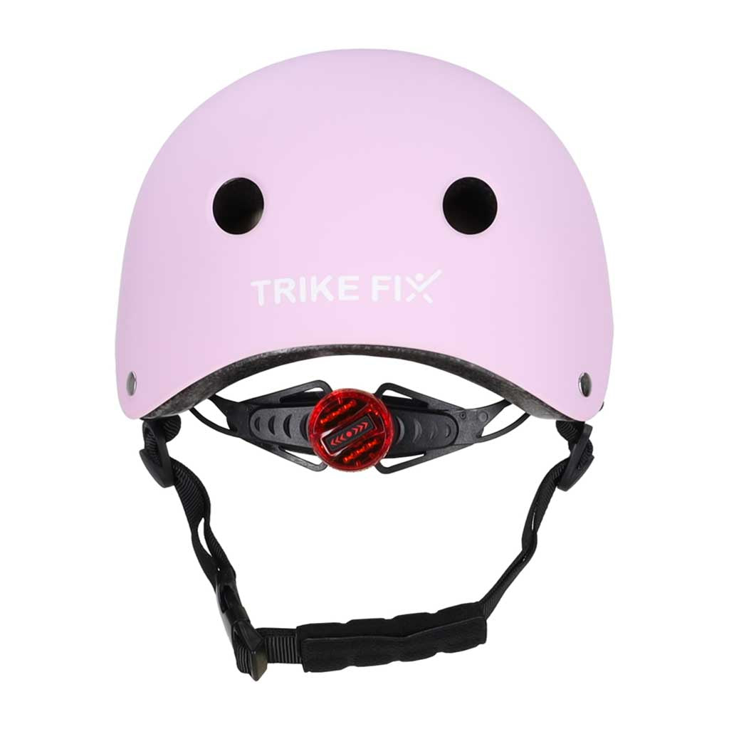 Vaikiškas dviratininko šalmas Trike Fix su LED žibintu, M 55-58 cm, violetinis