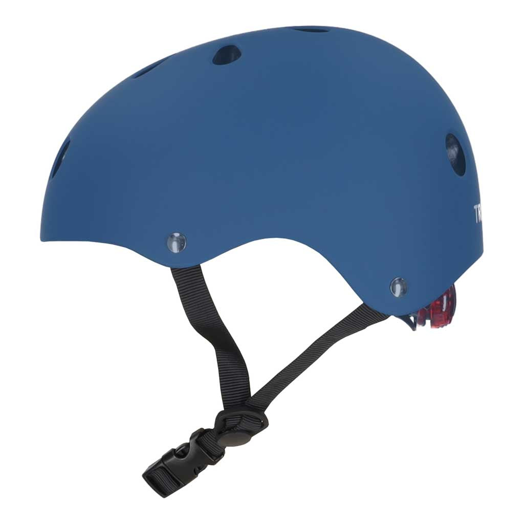 Vaikiškas šalmas dviračiui Trike Fix su LED žibintu, M 55-58 cm, tamsiai mėlynas