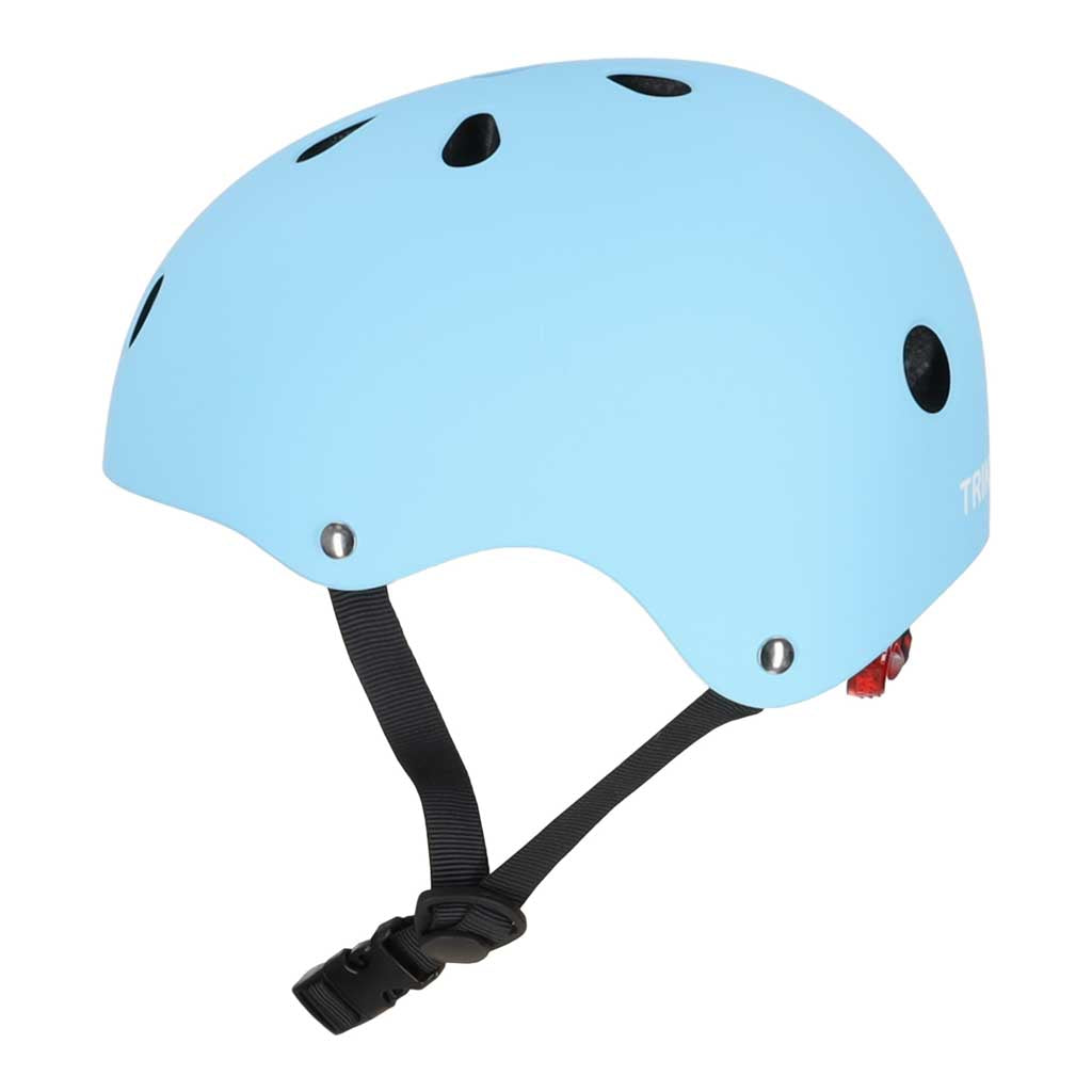 Vaikiškas dviratininko šalmas Trike Fix su LED žibintu, M 55-58 cm, mėlynas