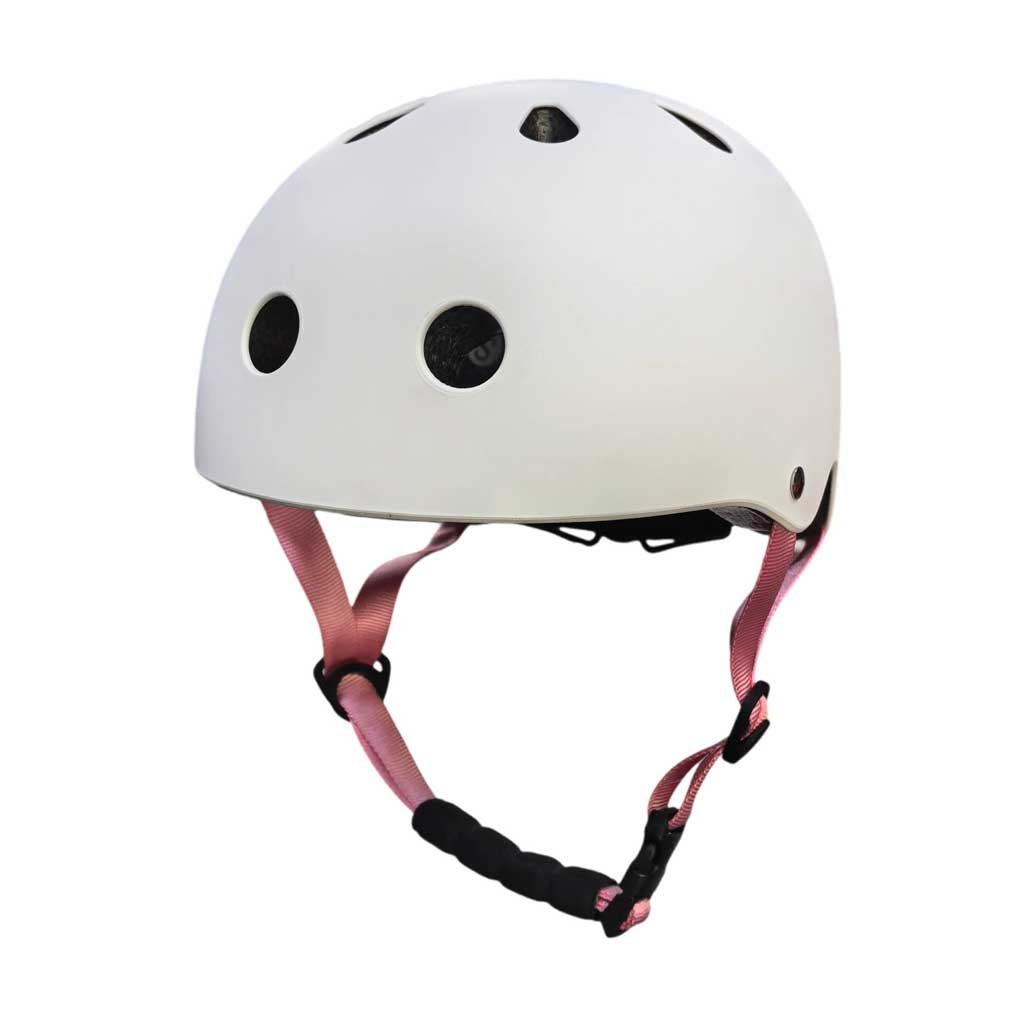 Vaikiškas dviratininko šalmas Trike Fix su LED žibintu, S 48-54 cm, baltas