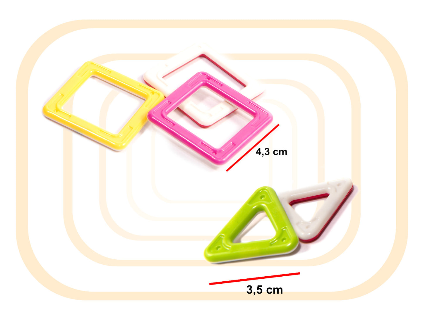 Magnetiniai blokeliai MAGINIS MAGNETAS MINI 38vnt. 3+ v2