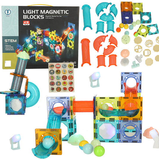 LED magnetiniai blokeliai 49 vnt.