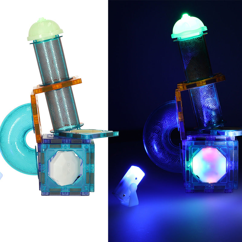 LED magnetiniai blokeliai 49 vnt.