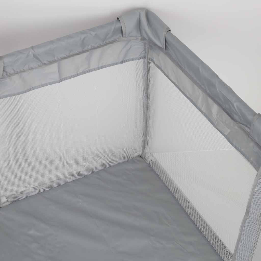 Sulankstomas vaikiškas maniežas žaidimų aikštelė 120x120 cm su tinkleliu