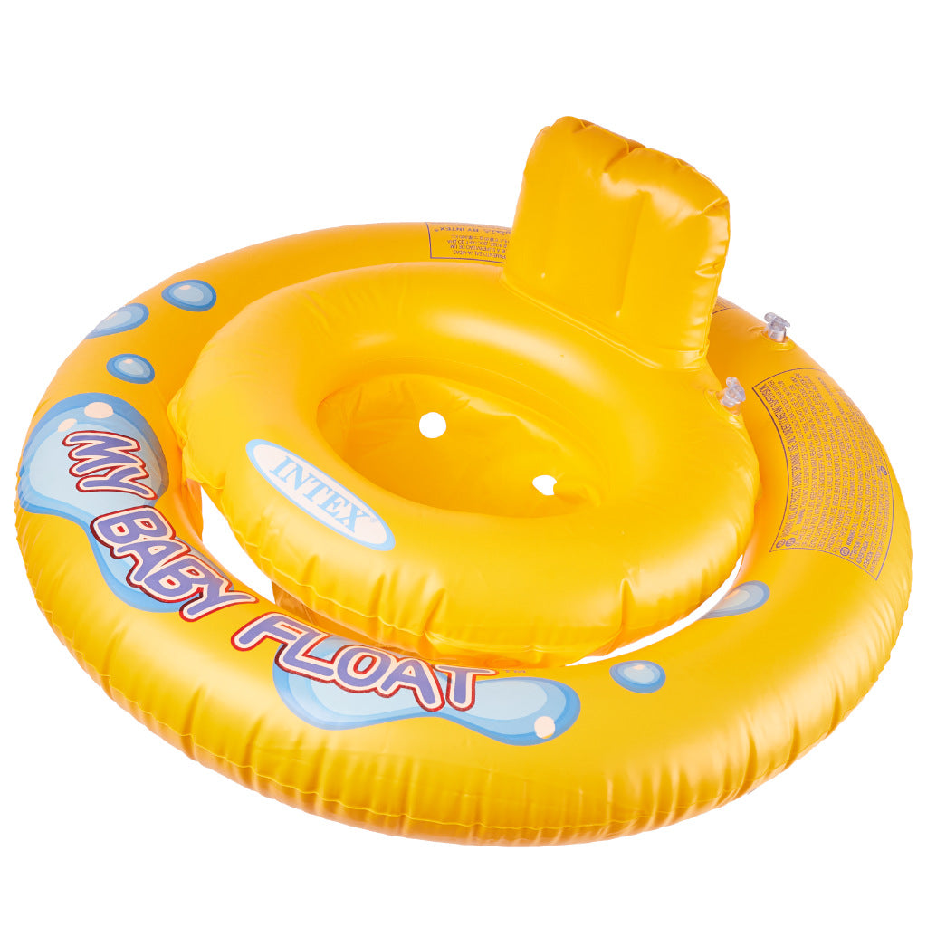 Pripučiamas plaukimo ratas kūdikiams su sėdyne INTEX, 67 cm, 6-18 mėn.