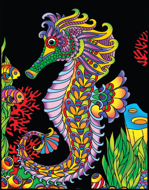 Spalvinimo paveikslas "Jūros arkliukas" 47x35cm