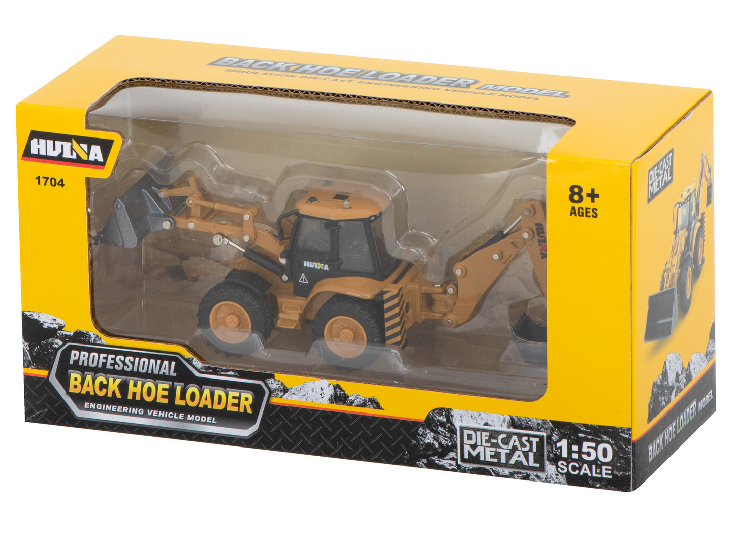 H-toys 1704 metalinis krautuvas-ekskavatorius su judančiais kaušais, mastelis 1:50