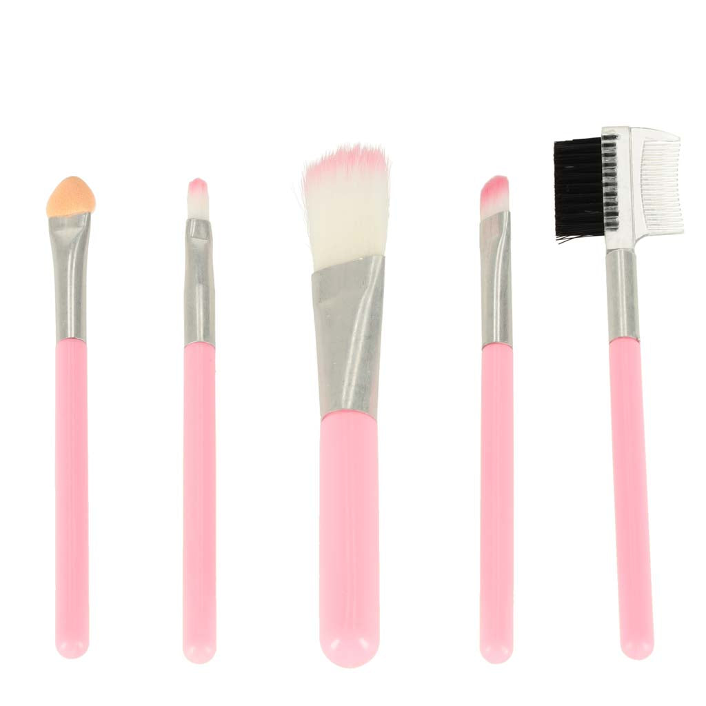 Makiažo kosmetikos ir nagų lakų rinkinys su rankinuku, 21 elementas