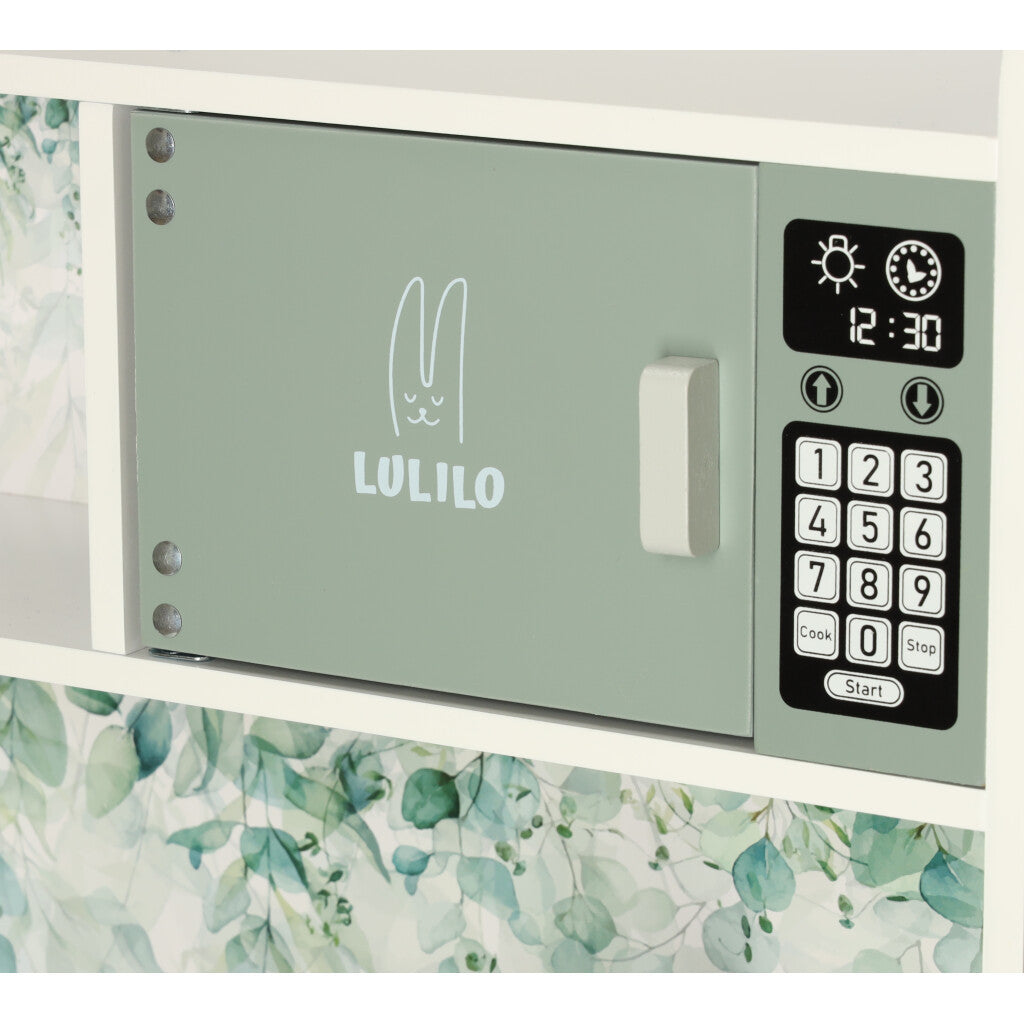 LULILO SALIKO medinė MDF virtuvėlė vaikams su kavos aparatu, 85 cm