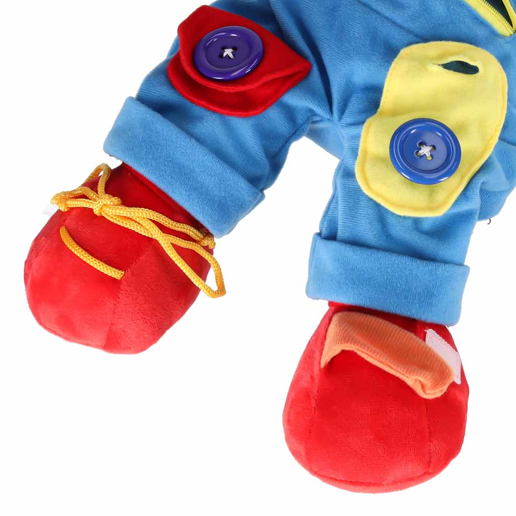Medžiaginis berniukas mokymuisi rengtis, lavinamasis žaislas 48 cm
