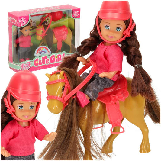 Lėlės ir ponio rinkinys mergaitei, 5 elementai