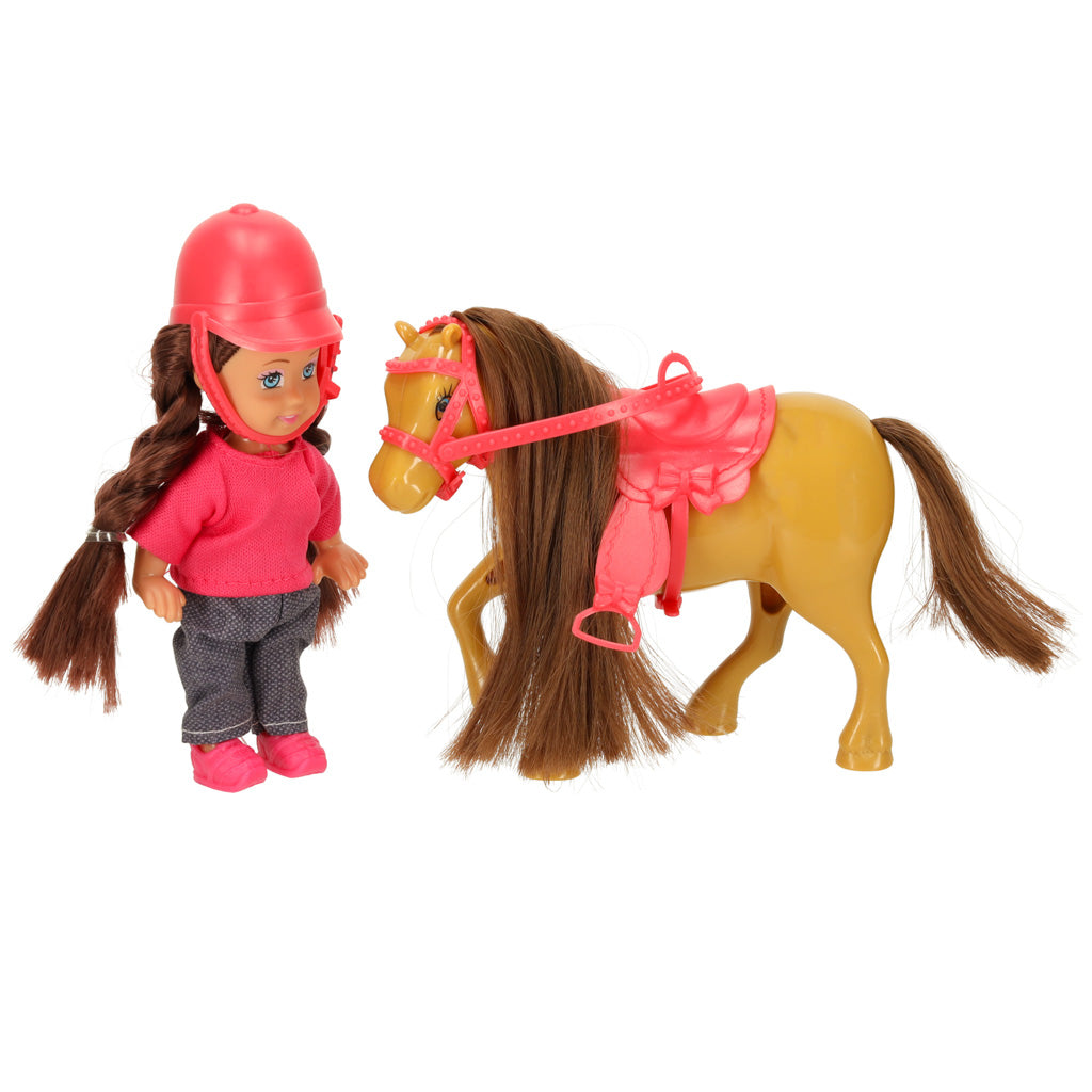 Lėlės ir ponio rinkinys mergaitei, 5 elementai