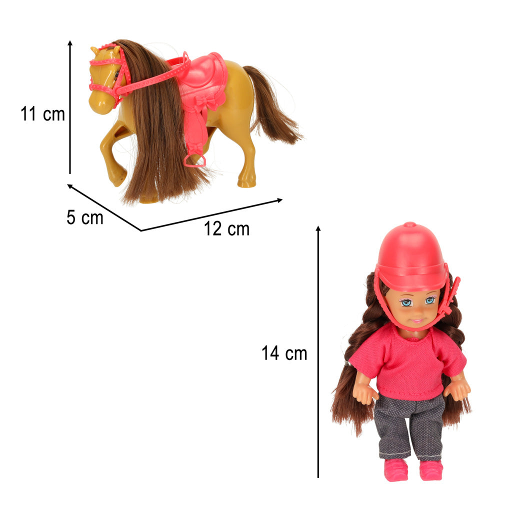 Lėlės ir ponio rinkinys mergaitei, 5 elementai