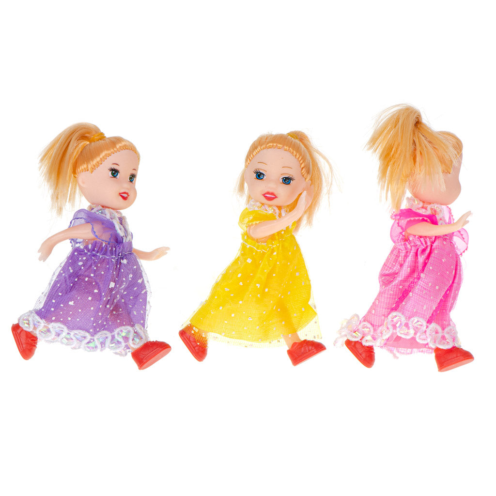 Lėlytės lėlių namams – rinkinys 3 vnt., 10 cm