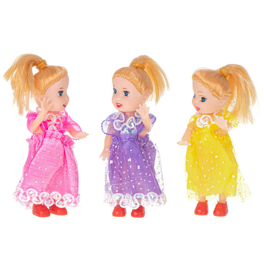 Lėlytės lėlių namams – rinkinys 3 vnt., 10 cm